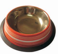 Colour bowls with silver lines